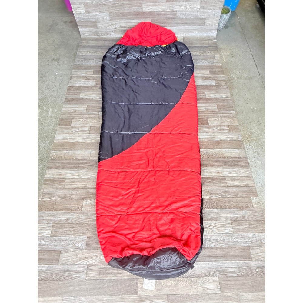 Outdoors Inc Micro Tekk 30 Mummy Sleeping Bag Red Black 82x33 30F Outdoor